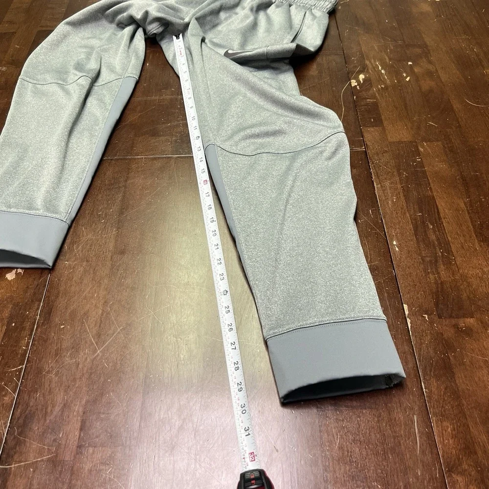 Nike Men's Jogger Large‎ Dri Fit Gym Ankle Zip Holographic Swoosh Zip Padding